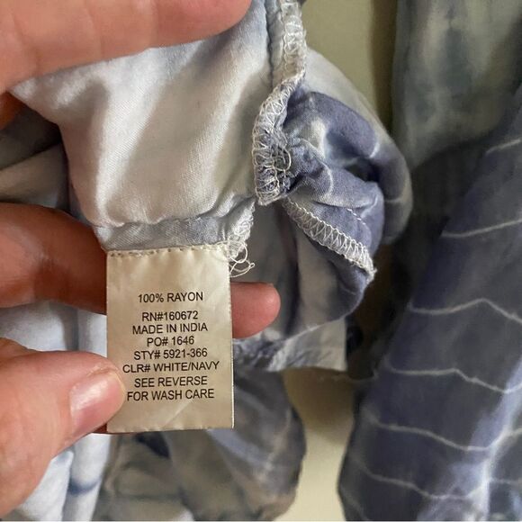 Blue Island XS wrap around bathing suit cover up drawstring waist - Picture 2 of 7